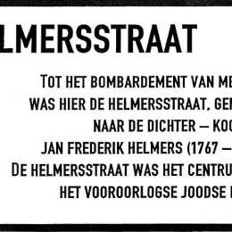 Afdrukvoorbeeld plaquette Helmersstraat